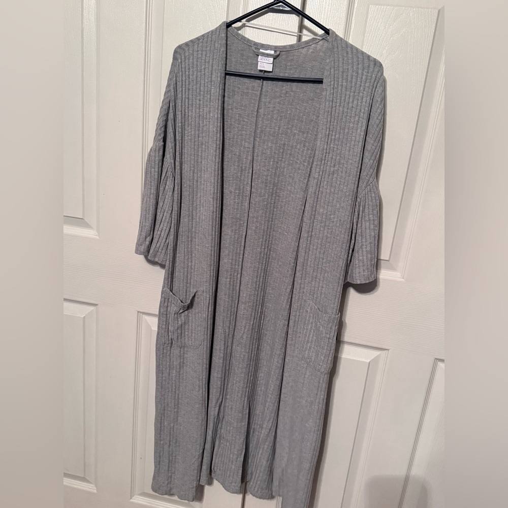 Stars Above Heather Gray Knit Cardigan